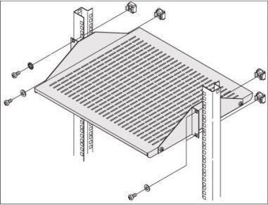 SCHROFF Uchwyt na sprzęt SCHROFF Labrack 19, 2 HU