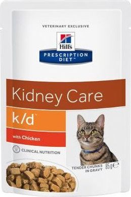 Hills HILL'S PD Prescription Diet Feline k/d Kurczak - saszetka 6 x 85g