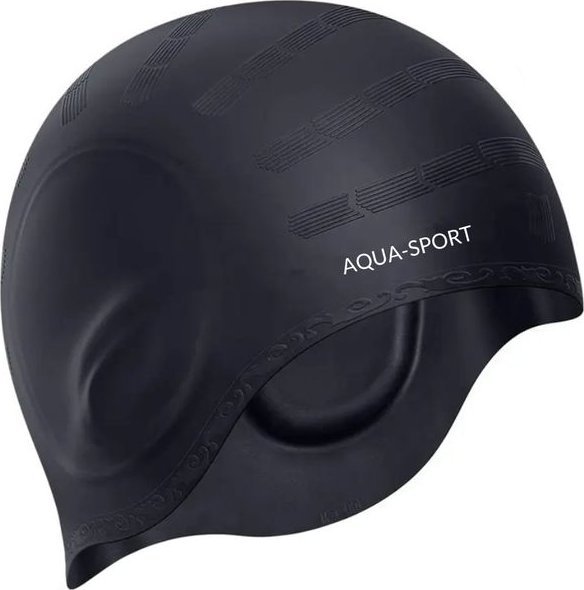 Aqua-Sport CZEPEK PŁYWACKI SILIKONOWY ZAKRYWAJĄCY USZY BASEN
