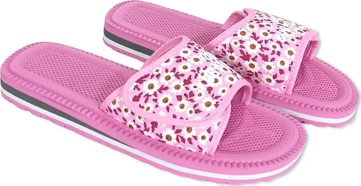 Kubota Piankowe klapki Kubota - Rzep Rozmiar 38 - Różowe