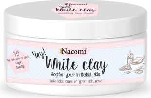 Nacomi Naturalna glinka biała (kaolin) o działaniu nawilżającym i łagodzącym 50 g