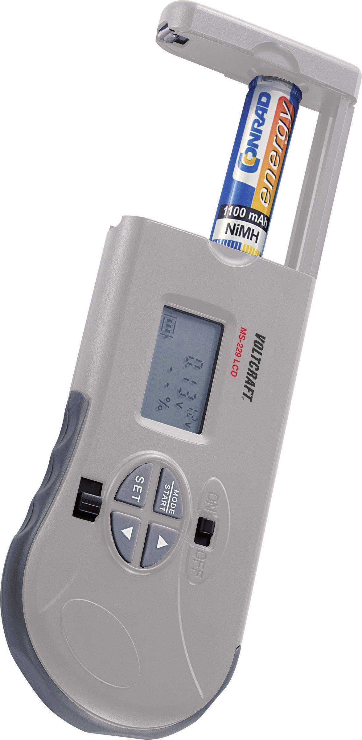 Tester baterii VOLTCRAFT MS-229 LCD 1,2 V, 1,5 V, 3 V, 9 V, 12 V 100499