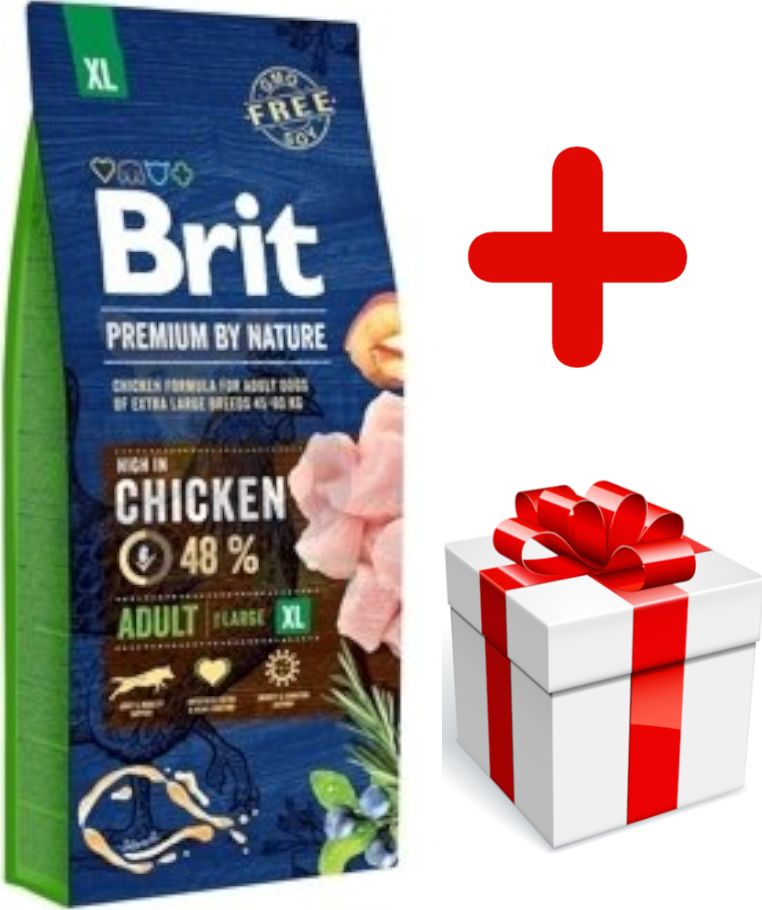 Brit BRIT Premium By Nature Adult XL 15kg + niespodzianka dla psa GRATIS!
