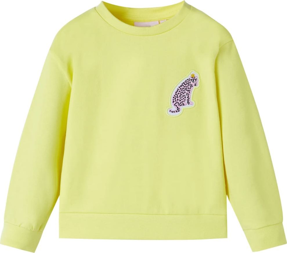 vidaXL Bluza dziecięca, żółta, 116