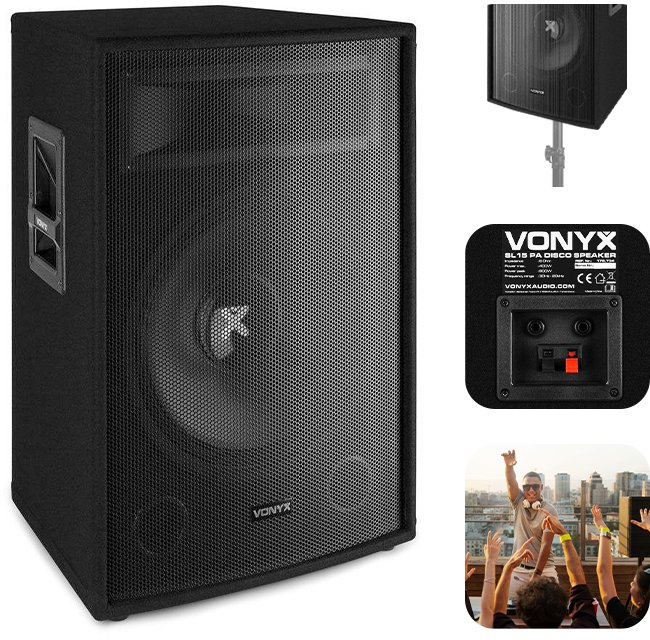 Kolumna pasywna 15'' 800W Vonyx SL15 one size