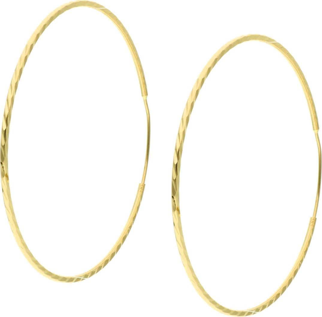 Rosanto Złote kolczyki diamentowane koła 585 14k