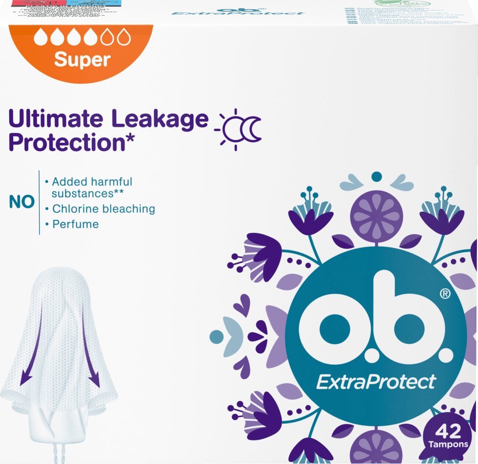 O.B O.B. ExtraProtect Super Tampony 42 sztuki