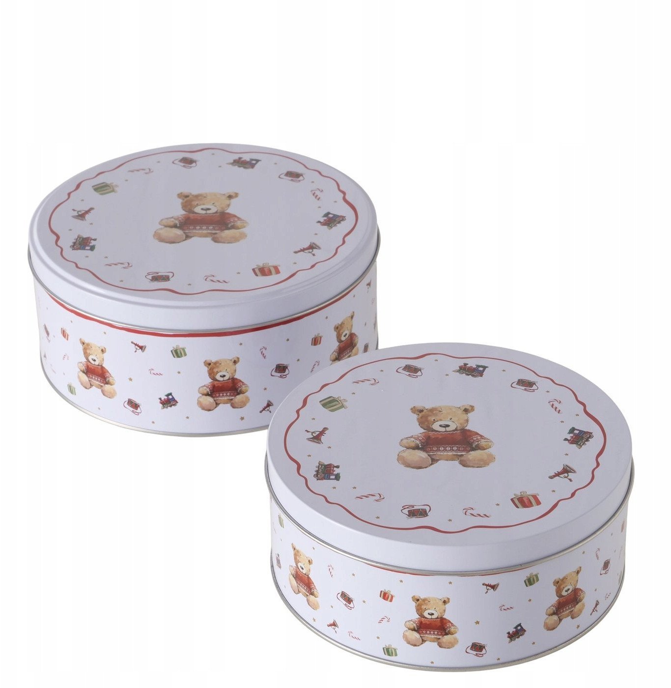 Puszka na ciastka BAILEY, ręcznie malowana, 2 szt