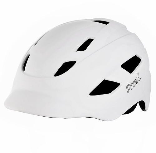 Kask miejski PROX TOWN LED Rozmiar kasku: M(55-58 cm), Wybierz kolor: Biały mat