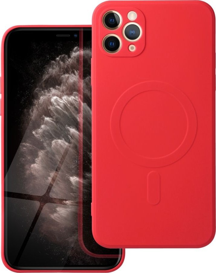 OEM Futerał SILICONE MAG COVER kompatybilny z MagSafe do IPHONE 11 Pro Max czerwony