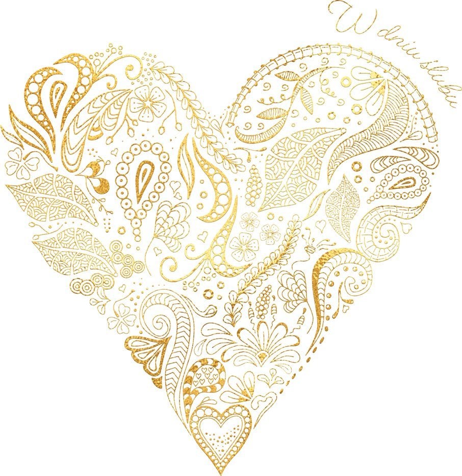 HENRY Karnet KWD z bilecikiem HS Ślub Serce