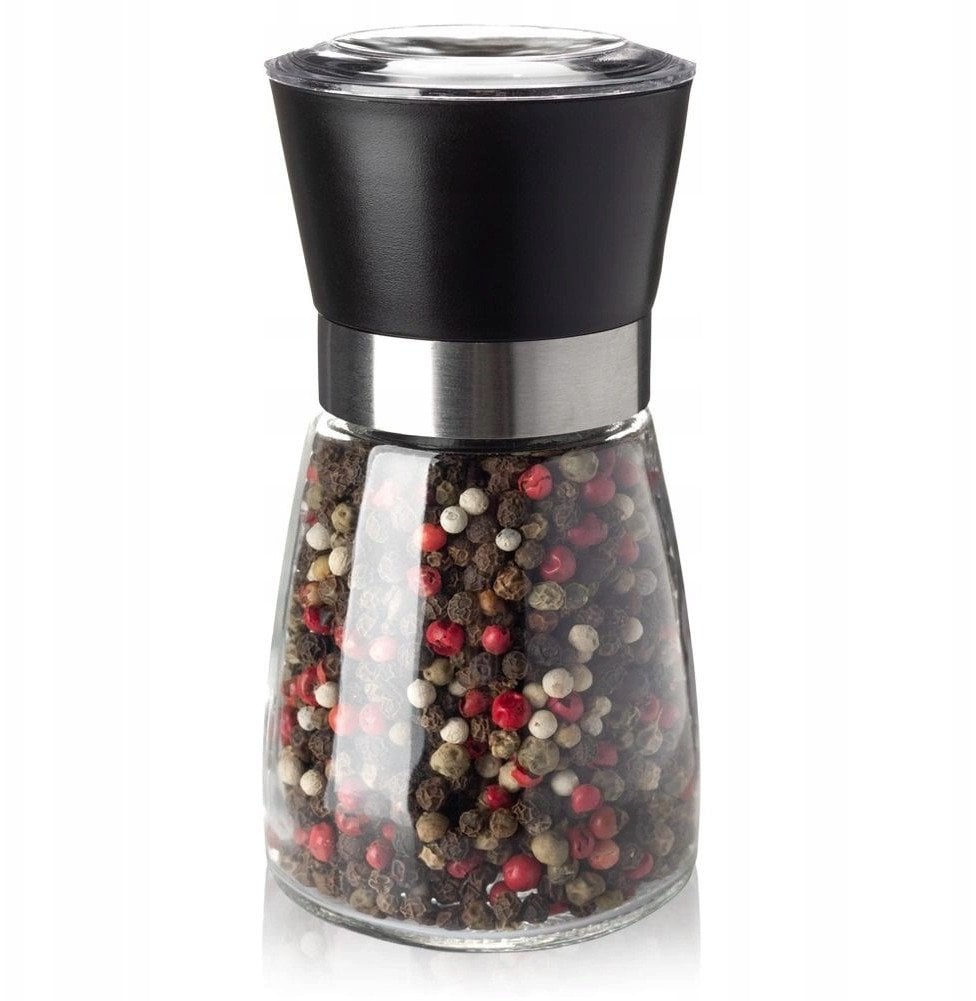Młynek do pieprzu i soli szklany 13 cm