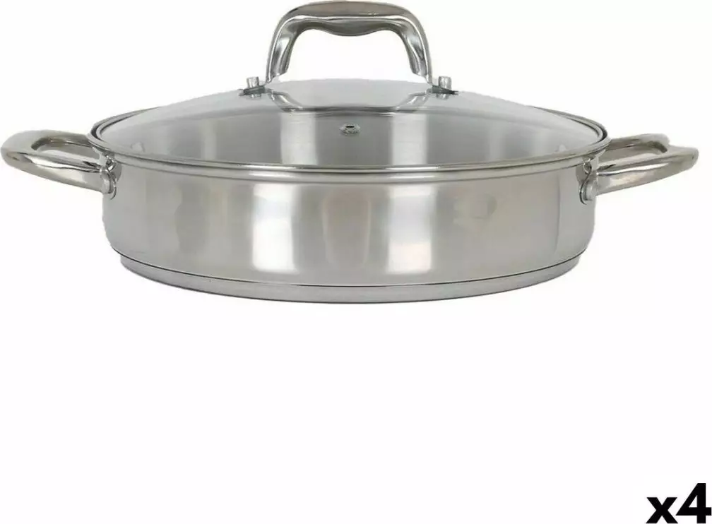 Quttin Garnek ze Szklaną Pokrywką Quttin 4,3 L (4 Sztuk)