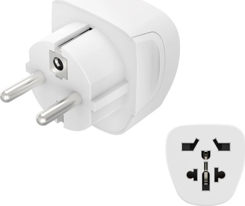 Hama Adapter Podróżny Basic Gniazdo World -> Wtyk EU