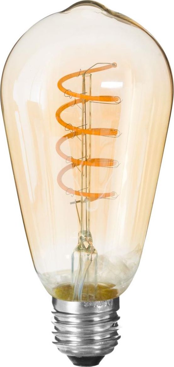 Atmosphera Bursztynowa żarówka LED Tear Twisted 2W E27