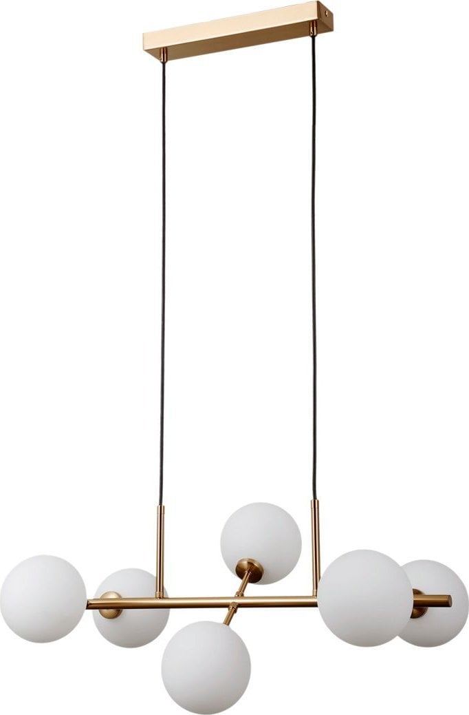 Lampa wisząca Italux Italux Mirellio PND-66463-6-HB lampa wisząca zwis 6x5W G9 biała/mosiądz