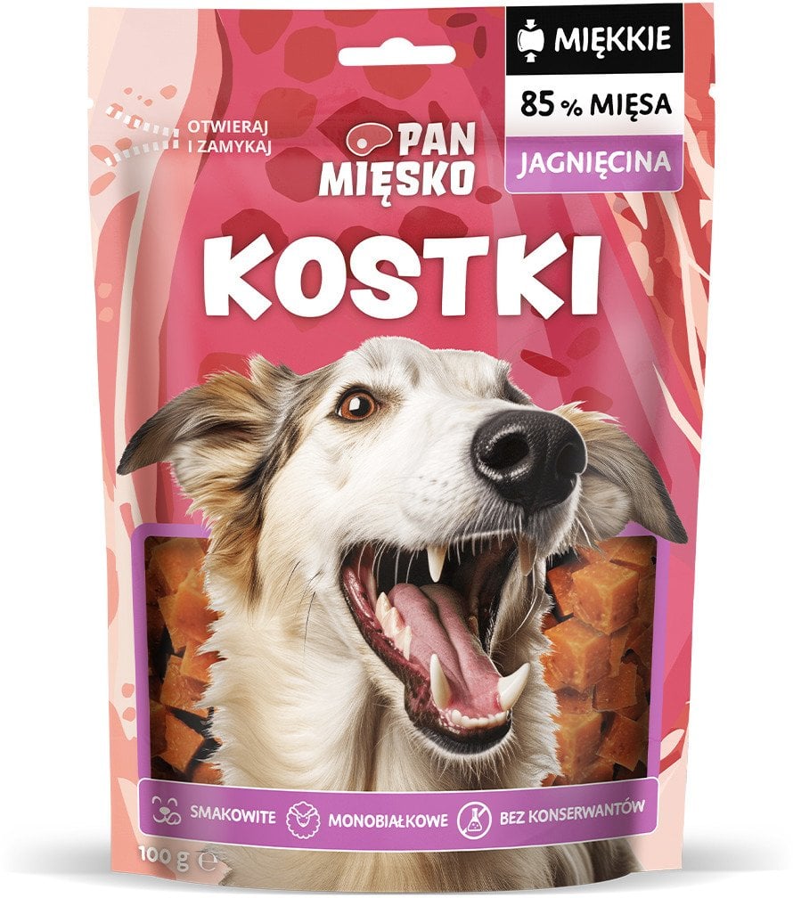 Przysmak dla psa Kostki Jagnięcina (dorosły) 100g