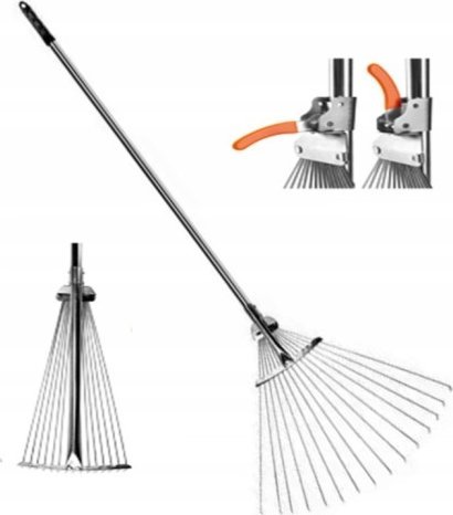 Galicja Grabie ogrodowe do trawy i liści regulowane 150 cm