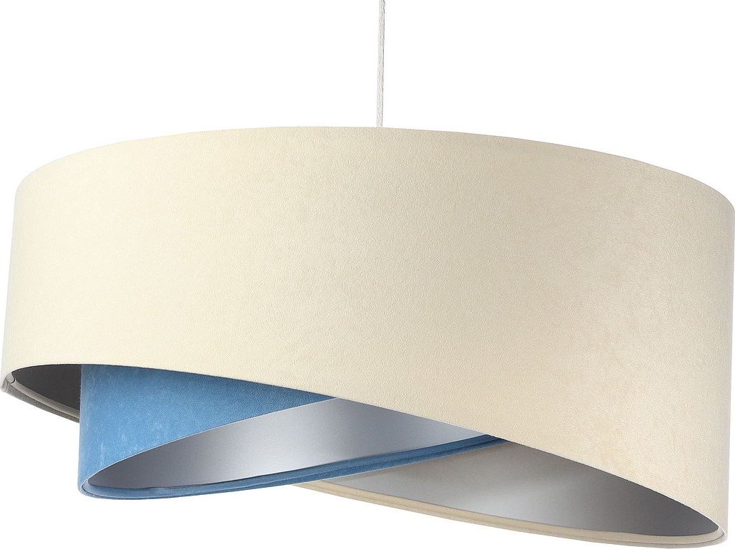 Lampa wisząca BPS KONCEPT Lampa wisząca BEIGE beżowa/niebieska/srebrna