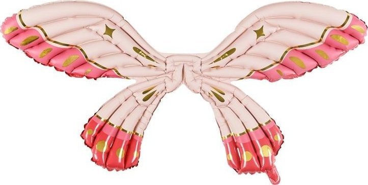 Balon foliowy Skrzydła Motyla 102x50cm róż matowe