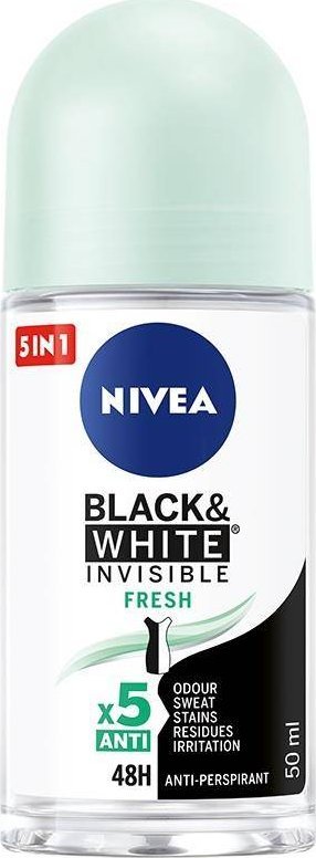 Nivea Black&White Invisible Fresh antyperspirant w kulce 50ml