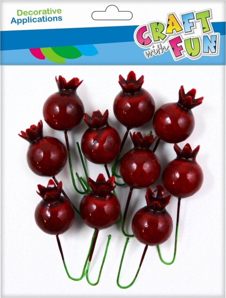 Craft with Fun CF OZDOBA DEK DRUCIK DZIKA ROZA 2CM 10SZT 12/144