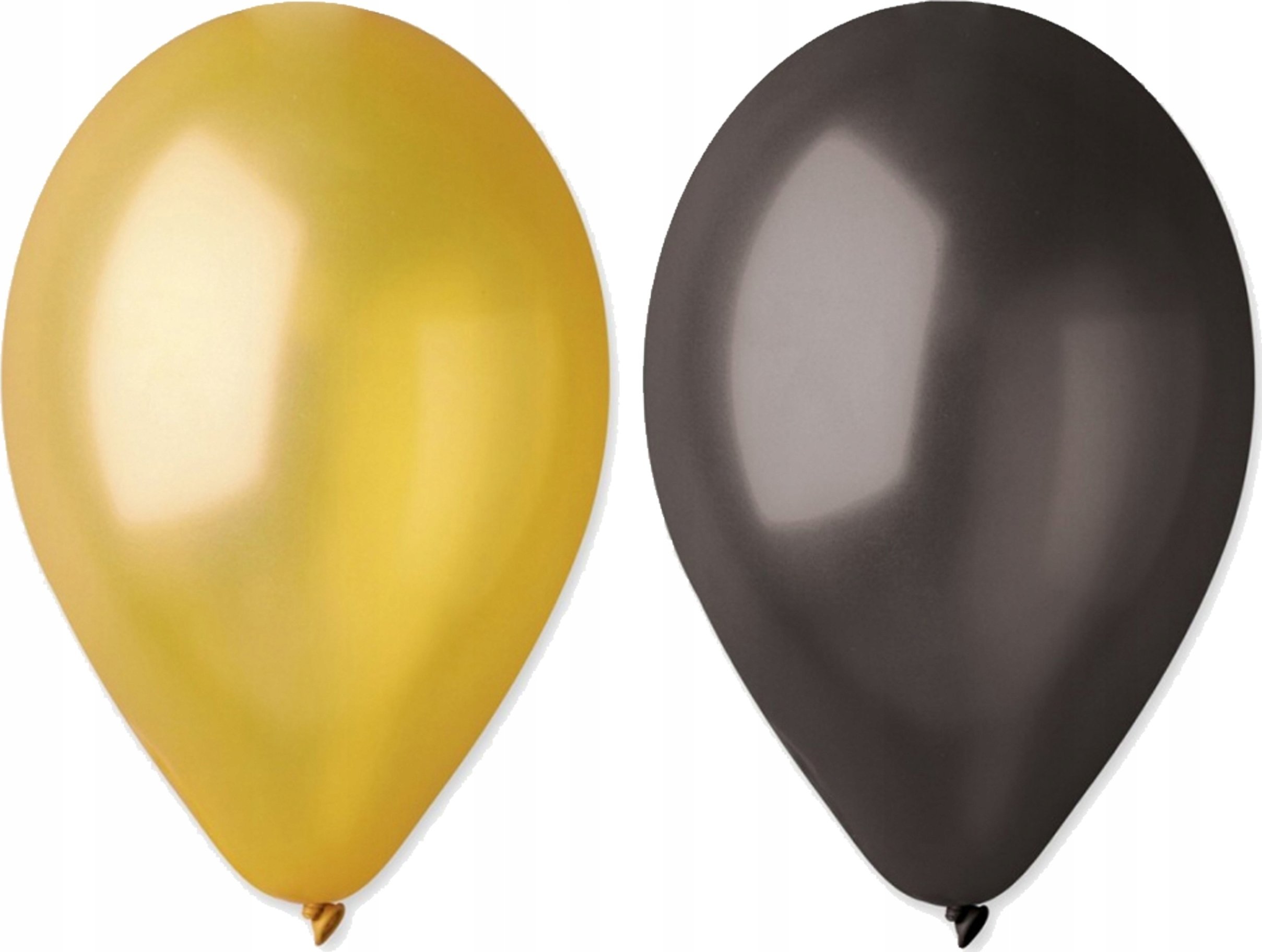 GoDan Balony GM90 metal 10" - złote i czarne 50szt. GM90/39-65