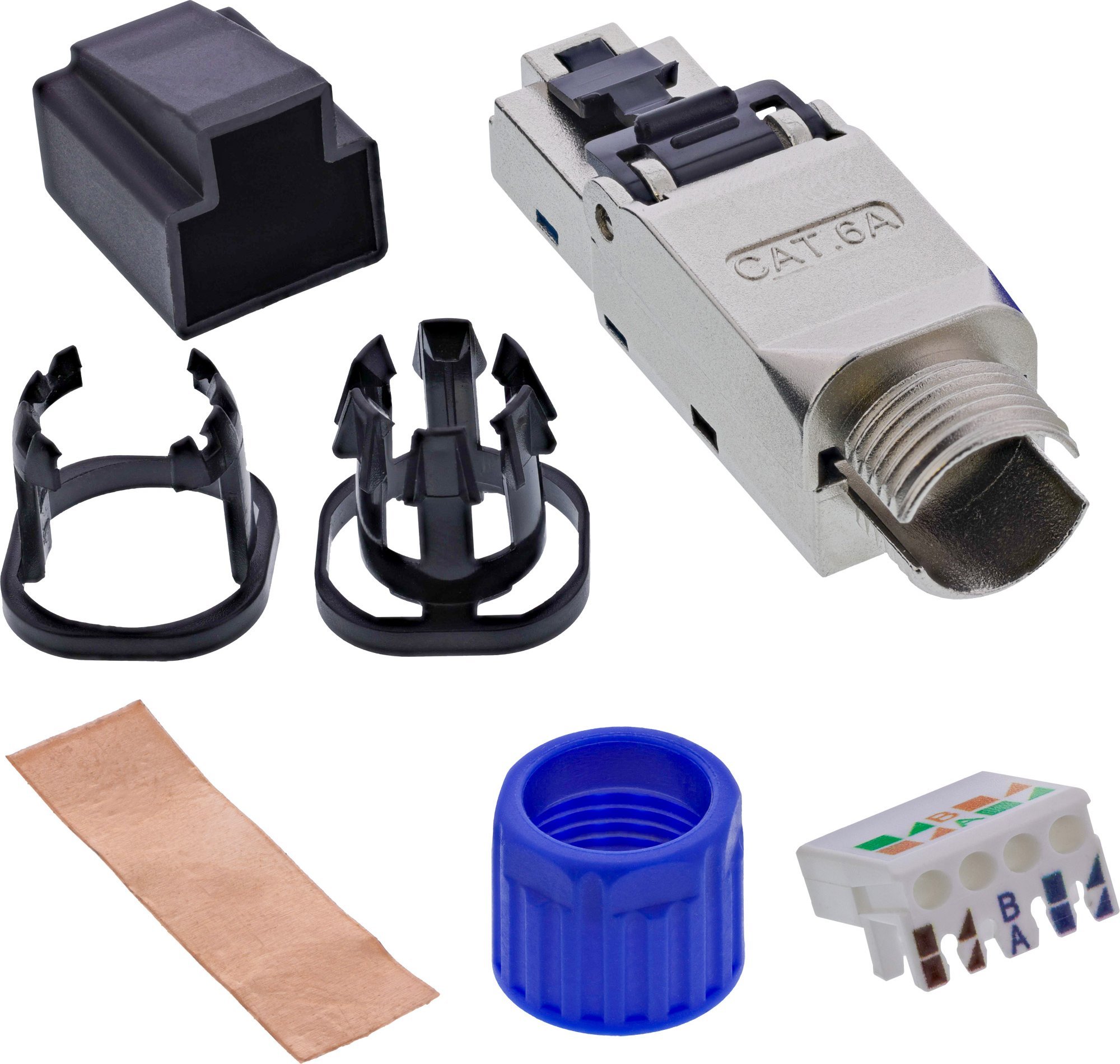 InLine® RJ45 Stecker Cat.6A 500MHz, feldkonfektionierbar, geschirmt