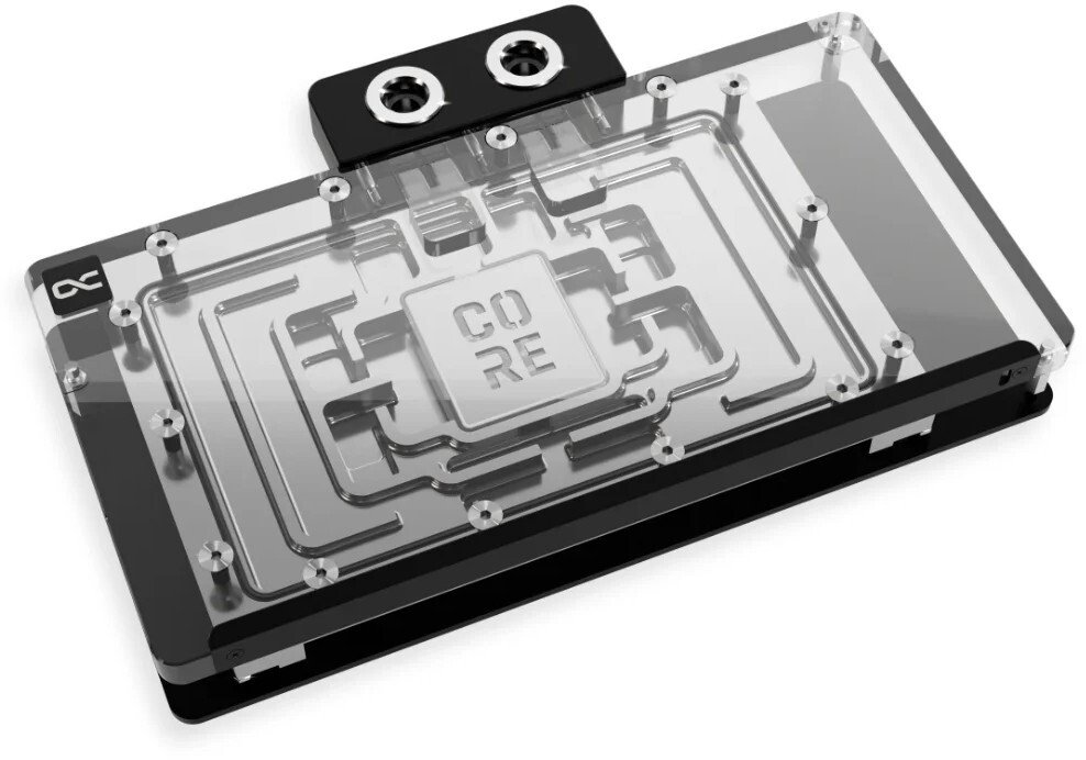 Karta graficzna Alphacool Core Geforce RTX 5090 Solid/AMP GPU blok wodny ARGB z tylną płytką akryl