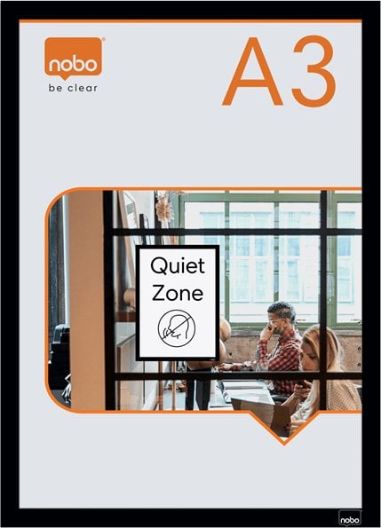 Samoprz magnetyczna ramka A3 2pcs czarna