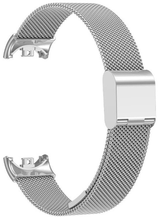 STALOWA BRANSOLETA DO XIAOMI MI BAND 8 / MI BAND 9 / 10 SREBRNA