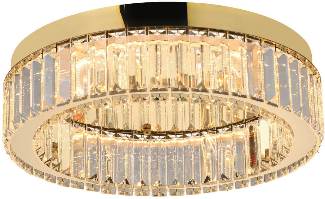 Plafon glamour SPARK AZ5782 Azzardo LED 30W 3000K kryształowy złoty