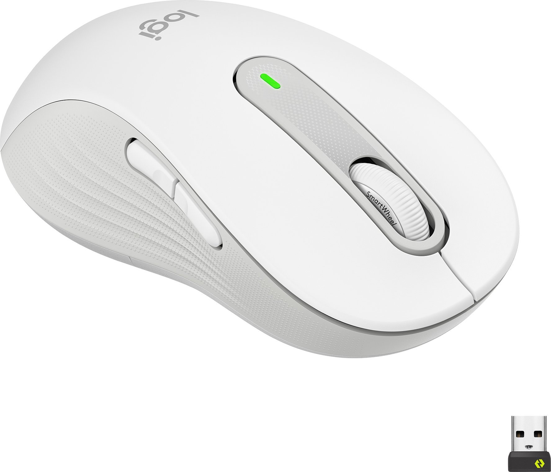 Mysz Logitech M650 L Biało-szary Left (910-006240)