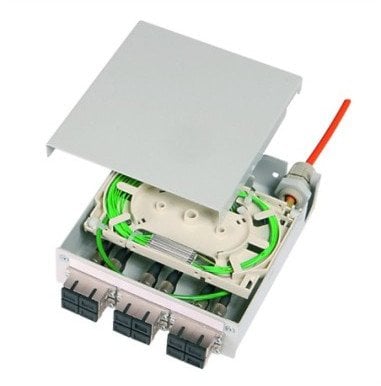 TELEGRTNER FO-Di DinR distr 6 LCD OS2 PT, pigtaile 12x E9/125, LC