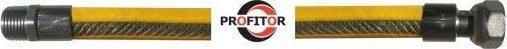 PROFITOR Przewód gazowy z nakrętką obrotową G 1/2” i końcówką GZ 1/2” Typ 112 GW/GZ L = 1500