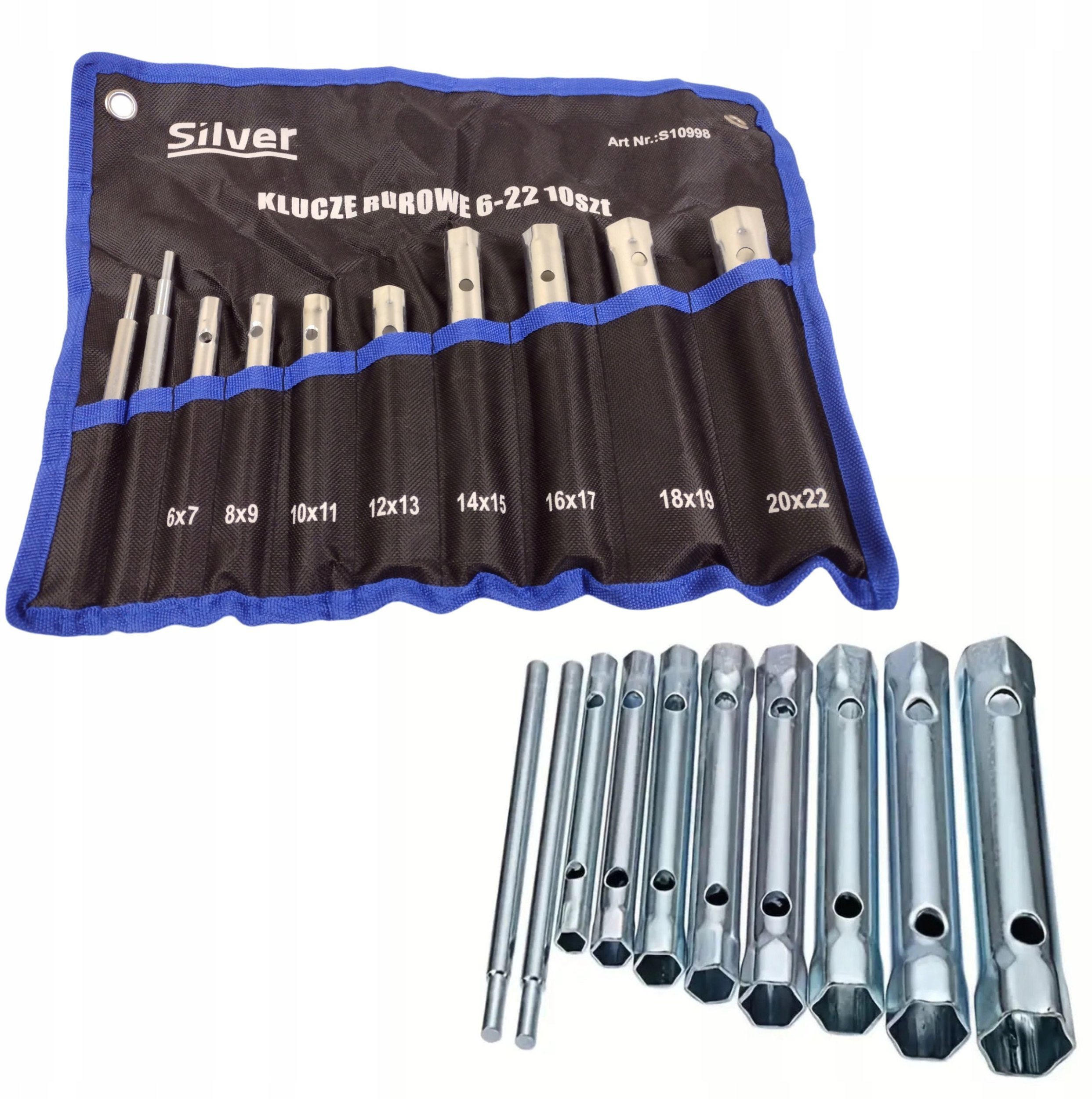 KLUCZE RUROWE 6-22mm SILVER