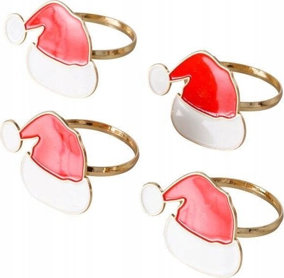 Boltze Obrączki do serwetek ze świątecznym motywem TIPSY, 4 szt.