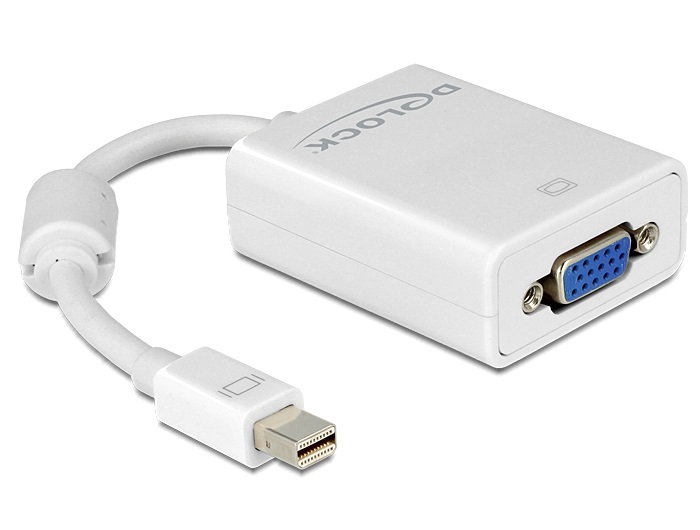 Adapter AV Delock DisplayPort Mini - D-Sub (VGA) biały (65130)