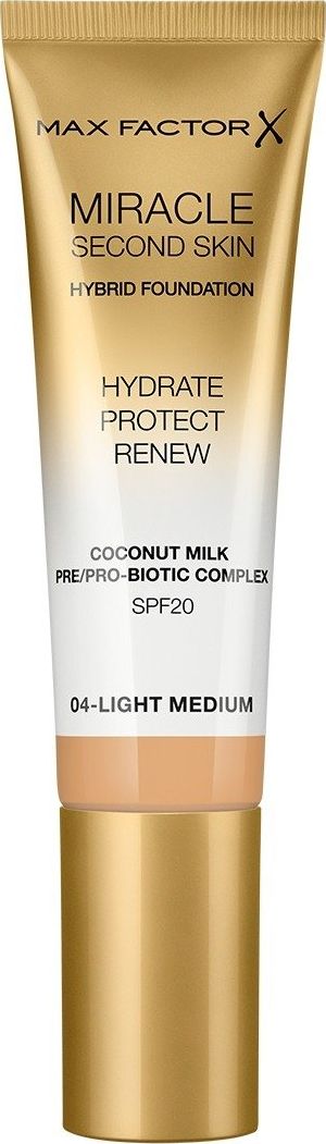 MAX FACTOR Podkład nawilżający Miracle Second Skin 04 Light medium