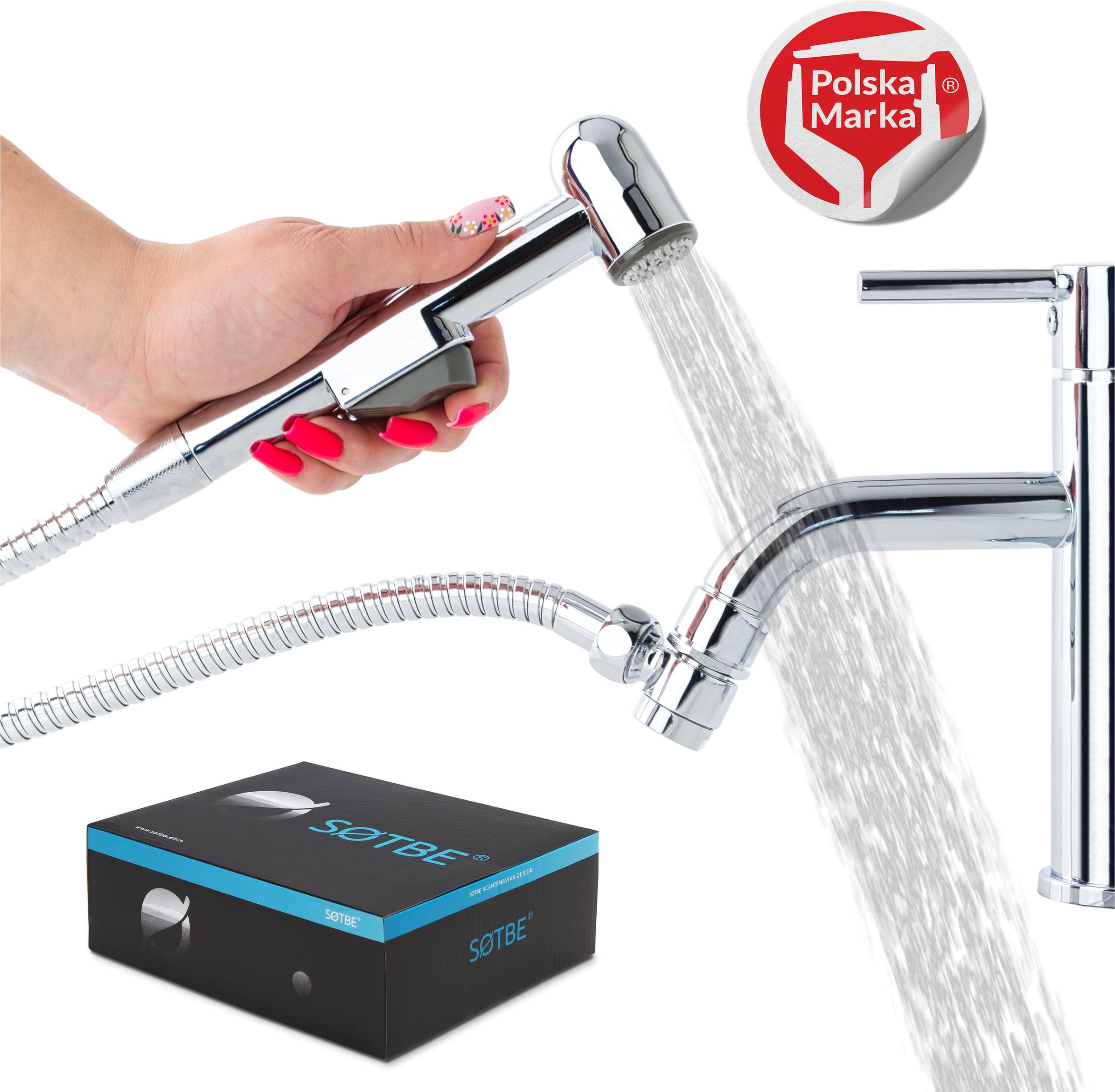 Wąż prysznicowy Sotbe Zestaw prysznicowy do baterii umywalkowej LARK BIDETTA FEM