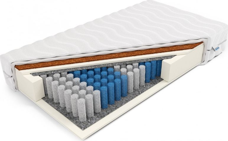 Frankhauer Materac MORFEUSZ 90x190 kieszeniowy z kokosem 7-strefowy Frankhauer