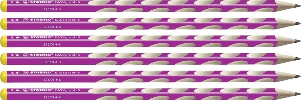 Stabilo Ołówek EasyGraph S HB LR róż (6szt) STABILO