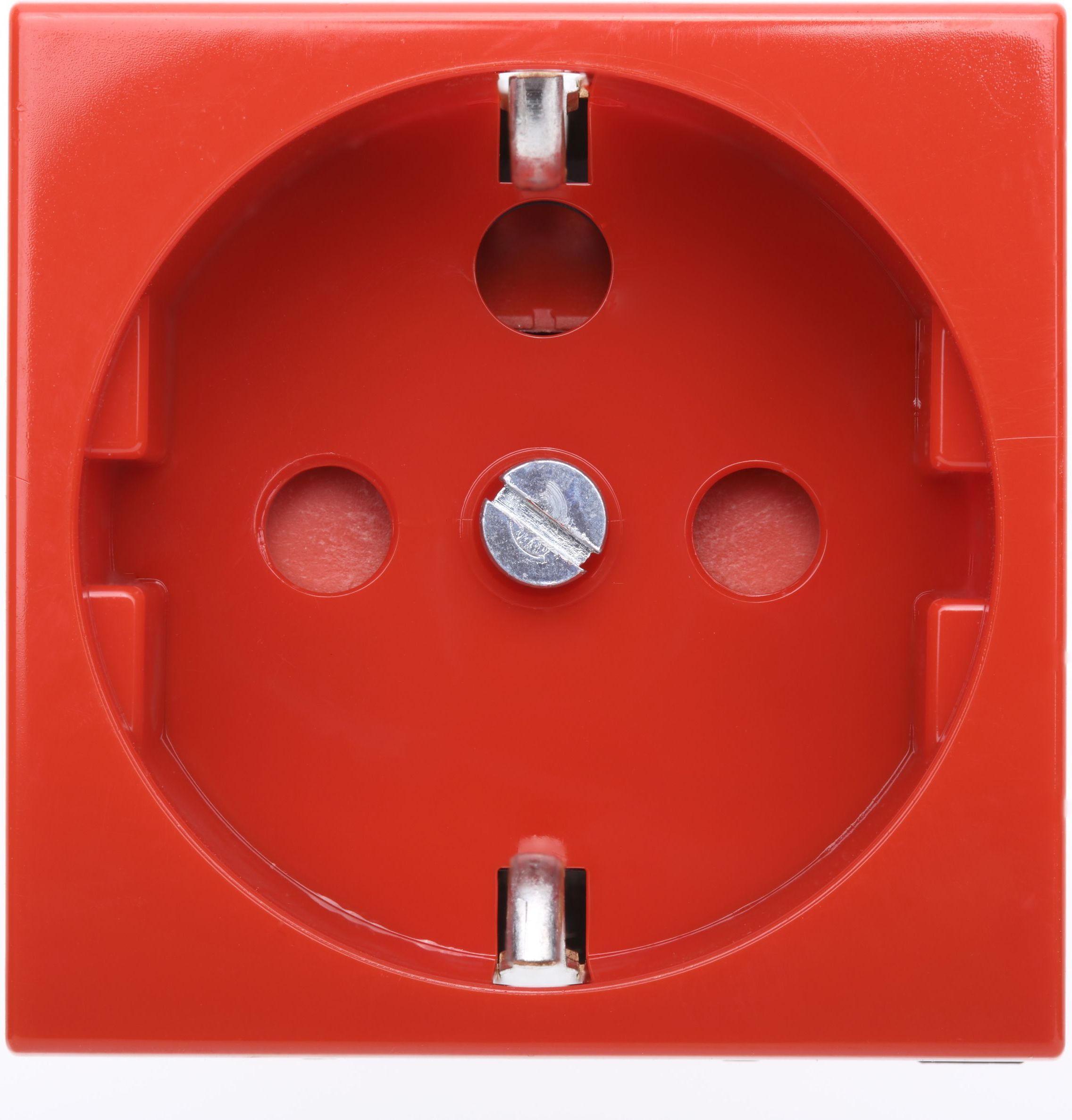 Legrand Gniazdo 2p+z z blokadą Schuko podłącz przez zaciski śrubowe czerwone (077214)