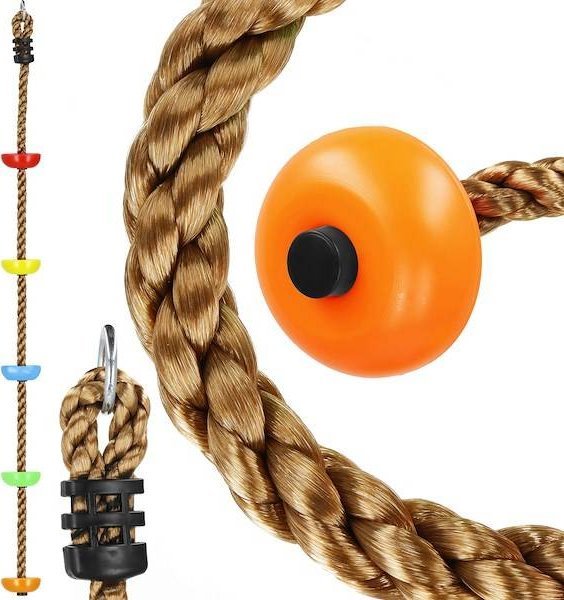 Springos Lina do wspinaczki dla dzieci wspinaczkowa lina z nakładkami UNIWERSALNY