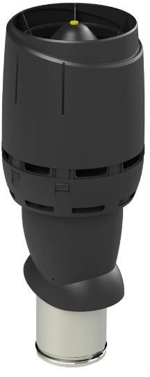 Poujoulat izolowany kominek wentylacyjny FLOW 160P/IS/500 CZARNY one size