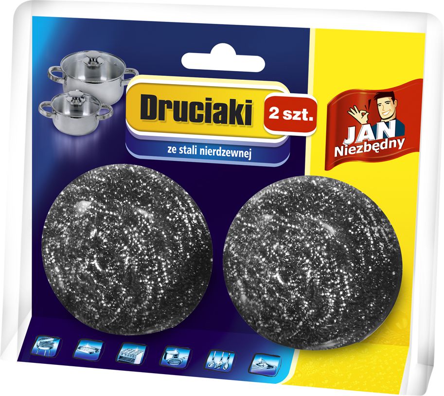 JAN Niezbędny Druciak ze Stali Nierdzewnej 2szt (8571013738)