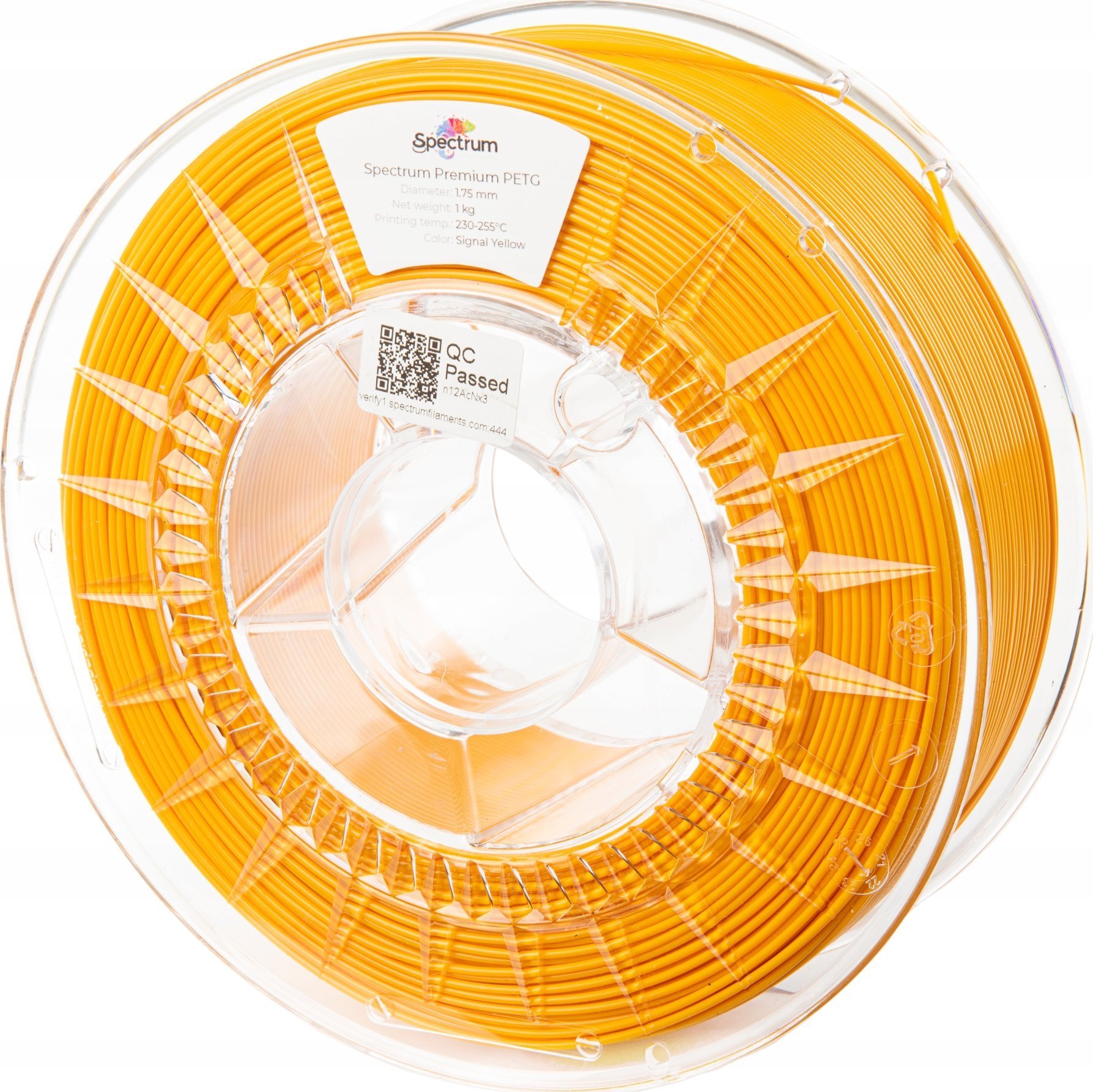SPECTRUM Tisková struna (filament) Premium PET-G 1.75mm SIGNAL YELLOW 1kg