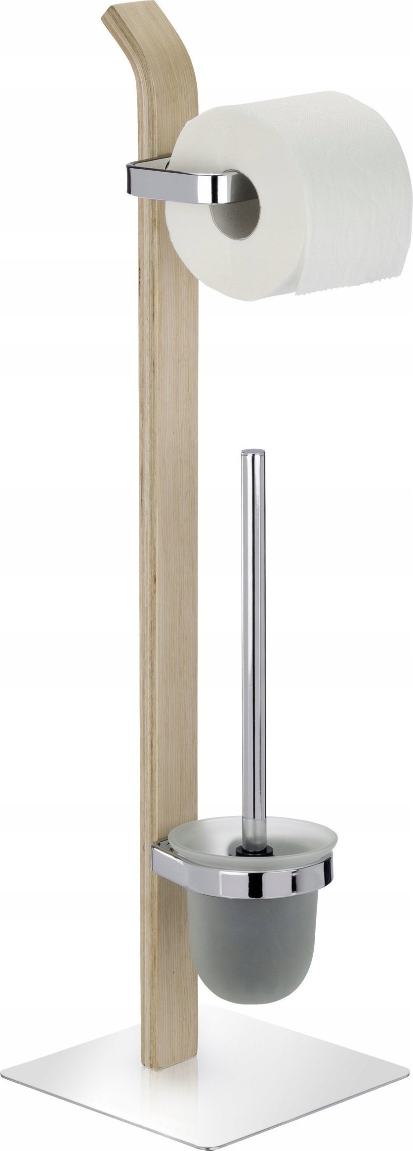 Wenko Stojak na papier toaletowy i szczotkę do WC, SAMONA BROWN - 2 w 1, WENKO