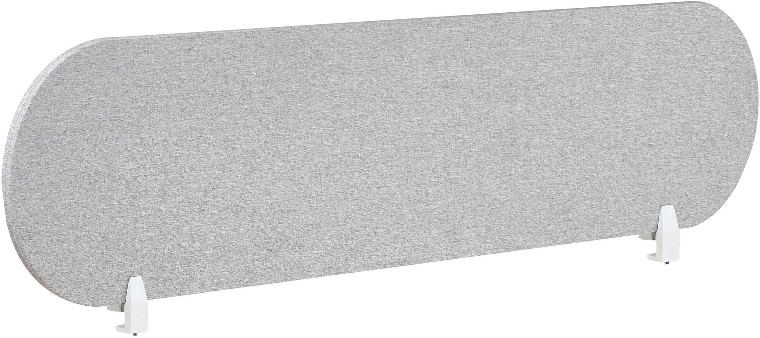 Przegroda na biurko 160 x 40 cm jasnoszara SPARKY