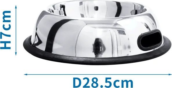 Nobleza Antypoślizgowa miska dla zwierząt ze stali nierdzewnej Antypoślizgowa miska dla zwierząt ze stali nierdzewnej
